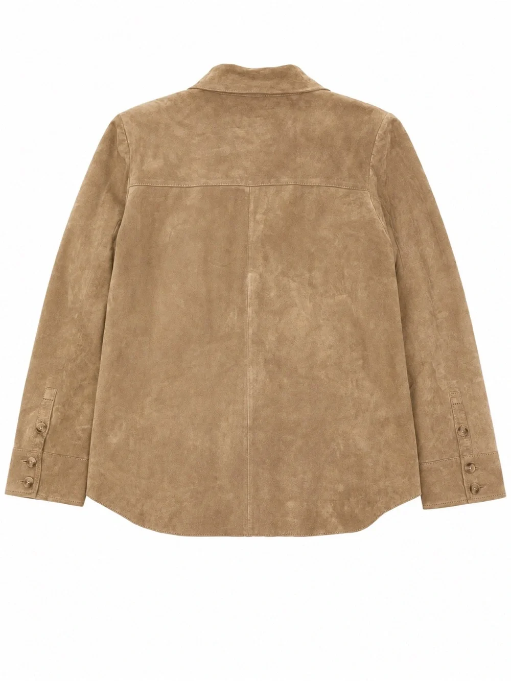 ECRU Women’s Suede Jacket XL Removable Quilted Zip-Out Lining Button Down